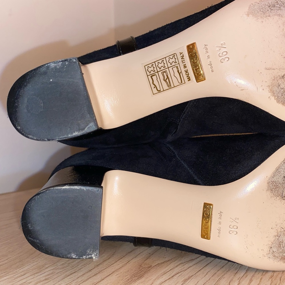 Gucci Geraldine Suede Patent GG Knee High Boot - Picture 8 of 10